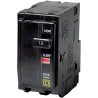 INTERRUPTOR TERMOMAGNETICO 2 POLOS 15A SQUARE D
