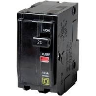 INTERRUPTOR TERMOMAGNETICO 2 POLOS 20A SQUARE D