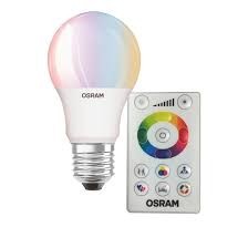 LAMPARA LED RGB CON CONTROL REMOTO 7.5W OSRAM