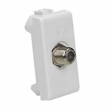 TOMA DE TV COLOR BLANCO 1 MODULO QZ5173DF MX BTICINO