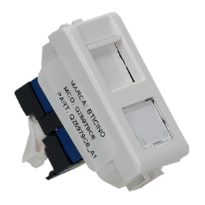 CONECTOR RJ45 CATEGORÍA 6 COLOR BLANCO 1 MODULO QZ5979C6 MX BTICINO